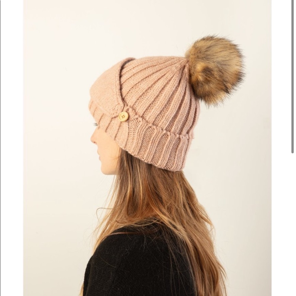 Grey Chunky Ribbed Masked Hat❄️ - Picture 5 of 6